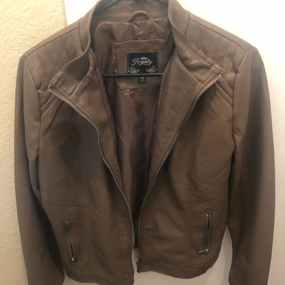 Royalty Faux Leather Jacket
